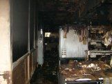 Обследование во время пожара здания завода полупроводниковых приборов. 