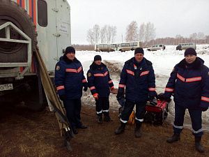 Спасатели Чановского поисково-спасательного отряда приняли участие в командно-штабном учении
