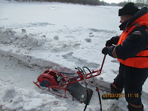 Проведение противопаводковых мероприятий на затороопасных участках на реках Новосибирской области